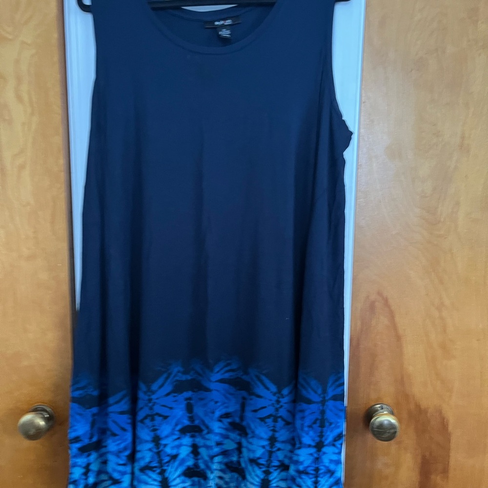 Navy Blue Sleeveless Top
